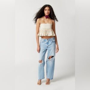 Levi’s Baggy Dad Distressed Denim